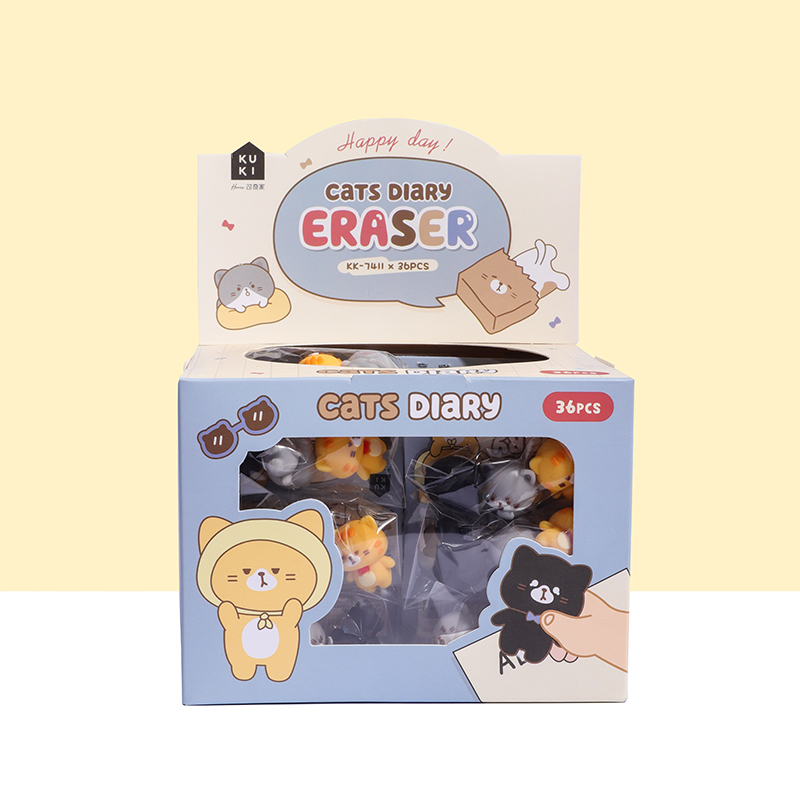 Набор ластиков для совместного использования дневников кошек