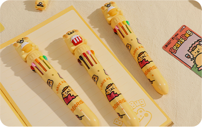 Многоцветные шариковые ручки 